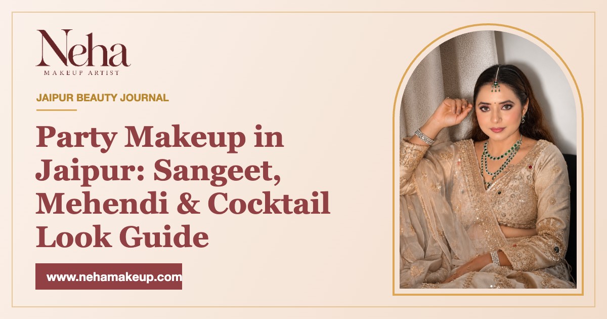 Party Makeup in Jaipur: Sangeet, Mehendi & Cocktail Look Guide